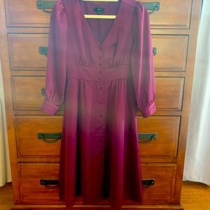 JCrew Midi button front dress